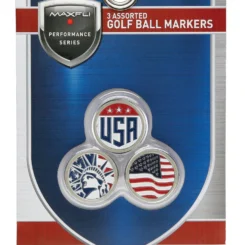 Discount - Maxfli USA Ball Markers – 3pk For Unisex